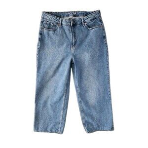 Old Navy Jeans Women's Size 16 Blue Extra High Rise Wide Leg Medium Wash Baggy